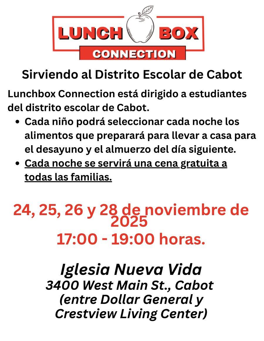Lunchbox Flyer in Spanish